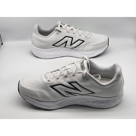 New Balance Fresh Foam 680 v8 Shoes Mens Size 11 Wide White Gray Green Running - Picture 3 of 10